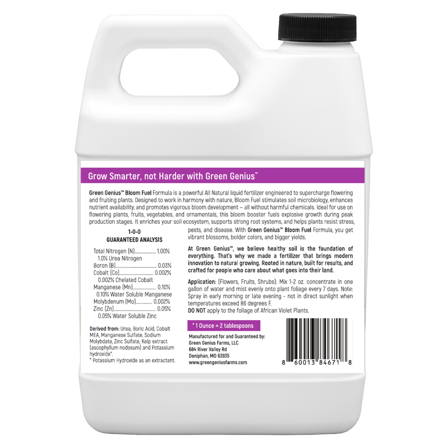 Bloom Fuel 16 oz Concentrate